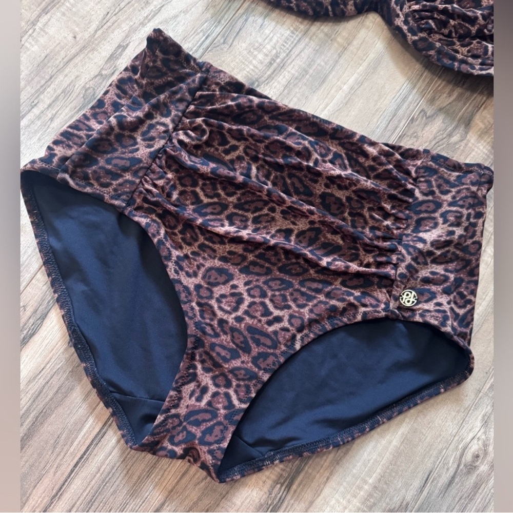 Popilush Leopard Print Women's Bikini Bottom